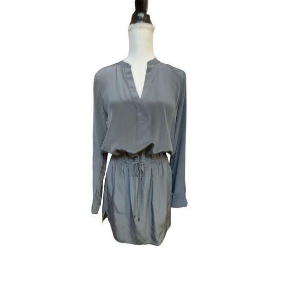 Vince Dresses Silk Drawstring Shirtdress 100% silk - Picture 1 of 16